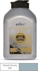 Artdeco Gold Multi Surface Metalik 500 ml 502 Gümüş Akrilik Boya