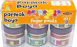 Artebella 50 cc 6'lı Parmak Boya Set-02