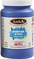 Artebella 250 ml Parmak Boya Mavi