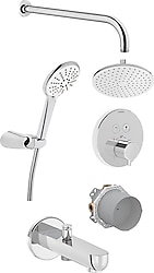Artema AquaControl Round A49293 Ankastre Termostatik Krom Duş Seti