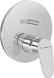 Artema Flow Round A43182 Krom Ankastre Sıva Üstü Banyo Bataryası