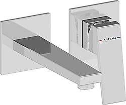 Artema Minimax Square A43592 Krom Ankastre Lavabo Bataryası