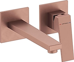 Artema Minimax Square A4359224 Fırçalı Bakır Ankastre Lavabo Bataryası