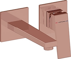Artema Minimax Square A4359229 Soft Bakır Ankastre Lavabo Bataryası