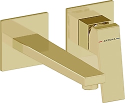 Artema Minimax Square A4359274 Soft Altın Ankastre Lavabo Bataryası