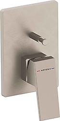 Artema Minimax Square A4373234 Fırçalı Nikel Ankastre Banyo Bataryası