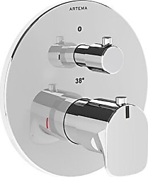Artema Root Round A42694 Krom Ankastre Termostatik Banyo Bataryası