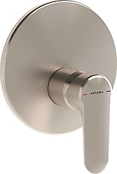 Artema Root Round A4282934 Fırçalı Nikel Ankastre Banyo Bataryası