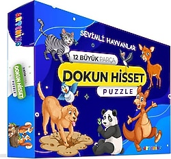 Artenino Sevimli Hayvanlar 12 Büyük Parça Dokun Hisset Puzzle