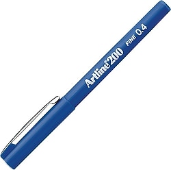 Artline 200 Fineliner Mavi 0.4 mm İnce Uçlu Keçeli Kalem