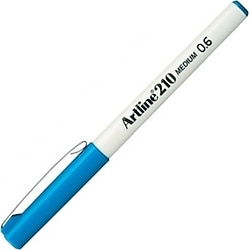 Artline 210 Fineliner Gök Mavisi 0.6 mm Orta Uçlu Keçeli Kalem