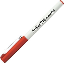Artline 210 Fineliner Kırmızı 0.6 mm Orta Uçlu Keçeli Kalem