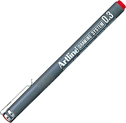 Artline 233 0.3 mm Kırmızı Teknik Çizim Kalemi