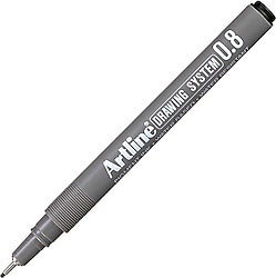 Artline 238 Drawing System 0.8 mm Teknik Çizim Kalemi Siyah
