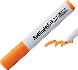 Artline 660 Pastel Turuncu Fosforlu Kalem