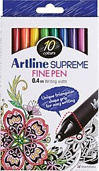 Artline Supreme Fine Pen 10'lu Keçeli Kalem Seti
