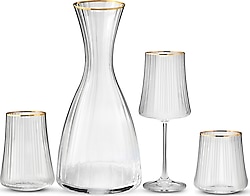 Aryıldız Crystal Gold 37 Parça 12 Kişilik Bardak Seti