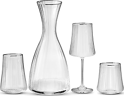 Aryıldız Crystal Platin 37 Parça 12 Kişilik Bardak Seti