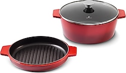 Aryıldız Duo Cast Iron Fesleğen 20 cm Döküm Tencere