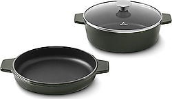 Aryıldız Duo Cast Iron Fesleğen 26 cm Döküm Tencere
