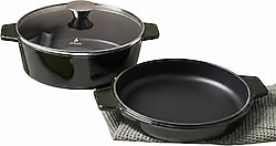 Aryıldız Duo Cast Iron Fesleğen 28 cm Döküm Tencere