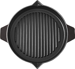 Aryıldız Duo Cast Kahverengi 30 cm Bombe Grill Tava
