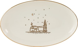 Aryıldız New Year Feast 20 cm Kayık Tabak