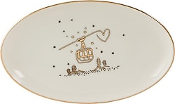 Aryıldız New Year Love 20 cm Kayık Tabak