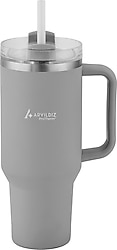 Aryıldız Protherm Flow Up Antrasit 900 ml Çelik Termos Bardak