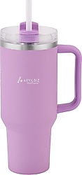 Aryıldız Protherm Flow Up Lila 900 ml Çelik Termos Bardak