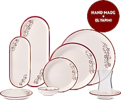 Aryıldız Rosella 36 Parça 6 Kişilik Seramik Kahvaltı Takımı