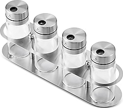 Aryıldız Steel 5 Parça Standlı Baharat Takımı