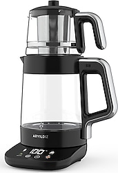 Aryıldız Vision Shine Siyah 2200 W Cam Çay Makinesi