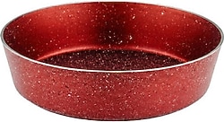 Arzu Çelik Ezme V Kırmızı 28 cm Granit Fırın Tepsisi