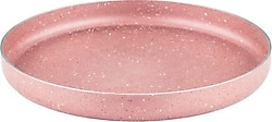 Arzu Çelik Pembe 32 cm Granit Pizza Tepsisi
