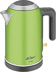 Arzum AR382 Flora 2000 W 1 lt Yeşil Çelik Kettle