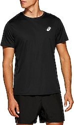 Asics Core 2011C341-001 Siyah Kısa Kollu Bisiklet Yaka Erkek Tişört