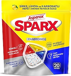 Sparx Diamond 20 Adet Bulaşık Makinesi Kapsülü  - Menteş Market