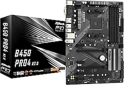 Asrock B450 PRO4 Rev2 AMD AM4 DDR4 AM4 ATX Anakart
