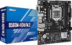 Asrock B560M-HDV/M.2 Intel LGA1200 DDR4 Micro ATX Anakart