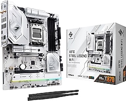Asrock X870 Steel Legend Wi-Fi AMD AM5 DDR5 ATX Anakart Fiyatları