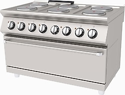 Atalay AEK-1273 Kuzine 6 Gözlü Elektrikli Endüstriyel Fırın