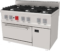 Atalay AGK-1270 Kuzine 6 Gözlü Gazlı Fırın