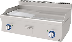 Atalay E AEI-1060-ND-CR Set Üstü Yarı Oluku Elektrikli Izgara