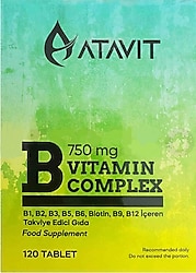 Atavit B Vitamin Complex 750 mg 120 Tablet