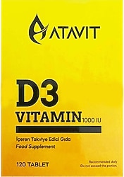 Atavit D3 Vitamin 120 Tablet