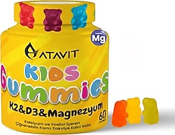 Atavit Kids Gummies K2 D3 Magnezyum 60 Tablet