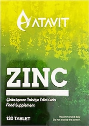 Atavit Zinc Çinko 120 Tablet