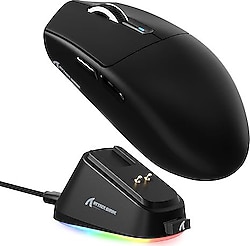 Attack Shark G3PRO Siyah Şarjlı Ergonomik Optik Kablolu/Kablosuz Oyuncu Mouse
