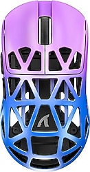 Attack Shark R2 Pembe-Mavi Şarjlı Ergonomik Optik Kablolu/Kablosuz Oyuncu Mouse